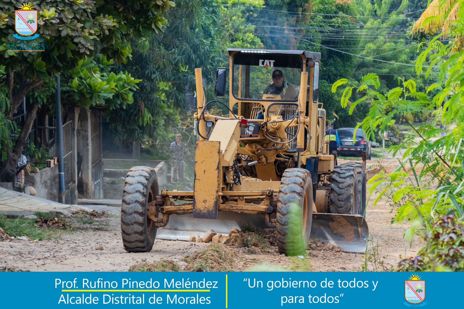 MUNICIPALIDAD DE MORALES REALIZA MEJORAMIENTO DE CALLES DE LA ZONA URBANA. 